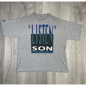 Rare Vtg Tupac Above The Rim Reebok 90s Listen Son Logo Basketball T Shirt XL I